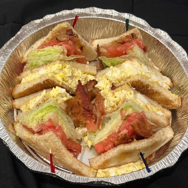 Egg Salad Triple Decker.