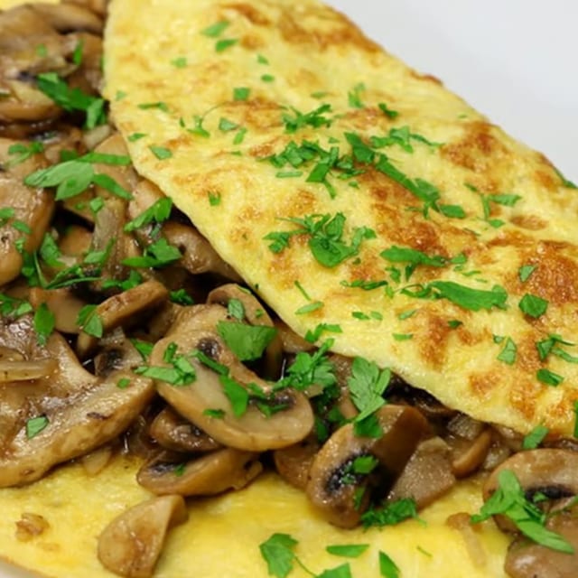Mushroom Omelet.