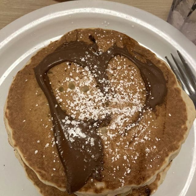 Banana Nutella Pancakes.