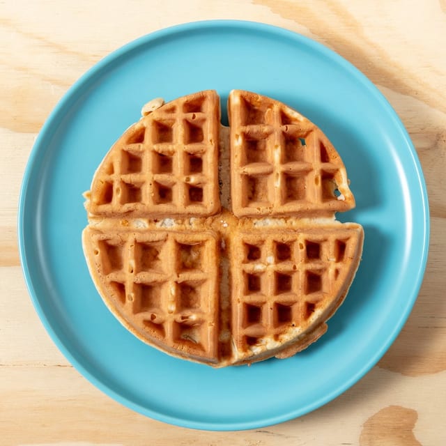 Crisp Golden Brown Belgian Waffle.