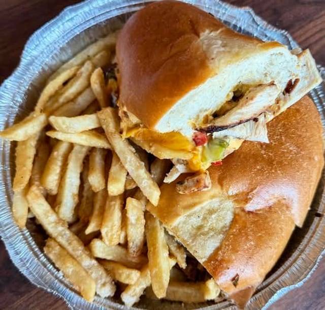 Chicken Philly Cheesesteak.